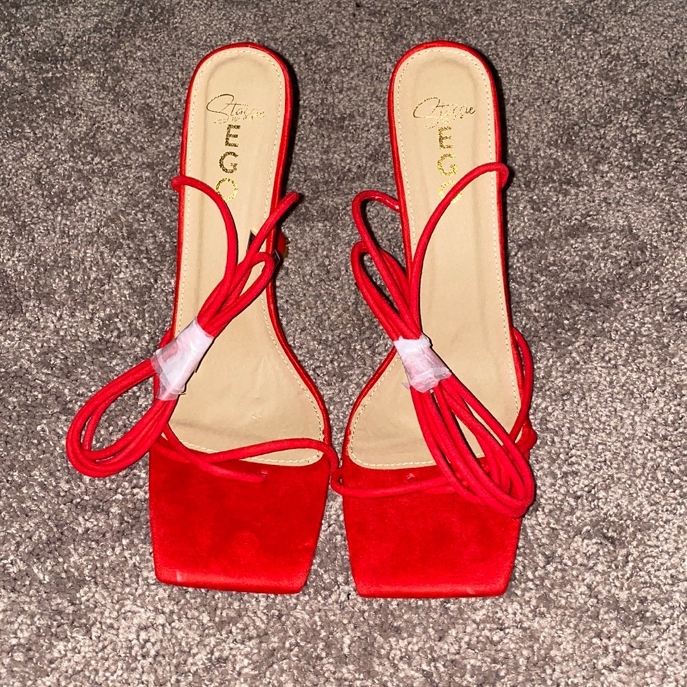 Brand New Tie Up Heels